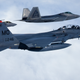 Illustration for article titled Play Fight: Lightning II, Raptor, Rafale, and Typhoon Compete For An Atlantic Trident